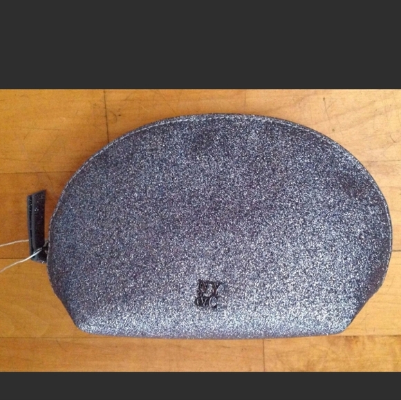 Sparkle Glam Cosmetic Bag by New York and Company In Silver - Picture 3 of 11